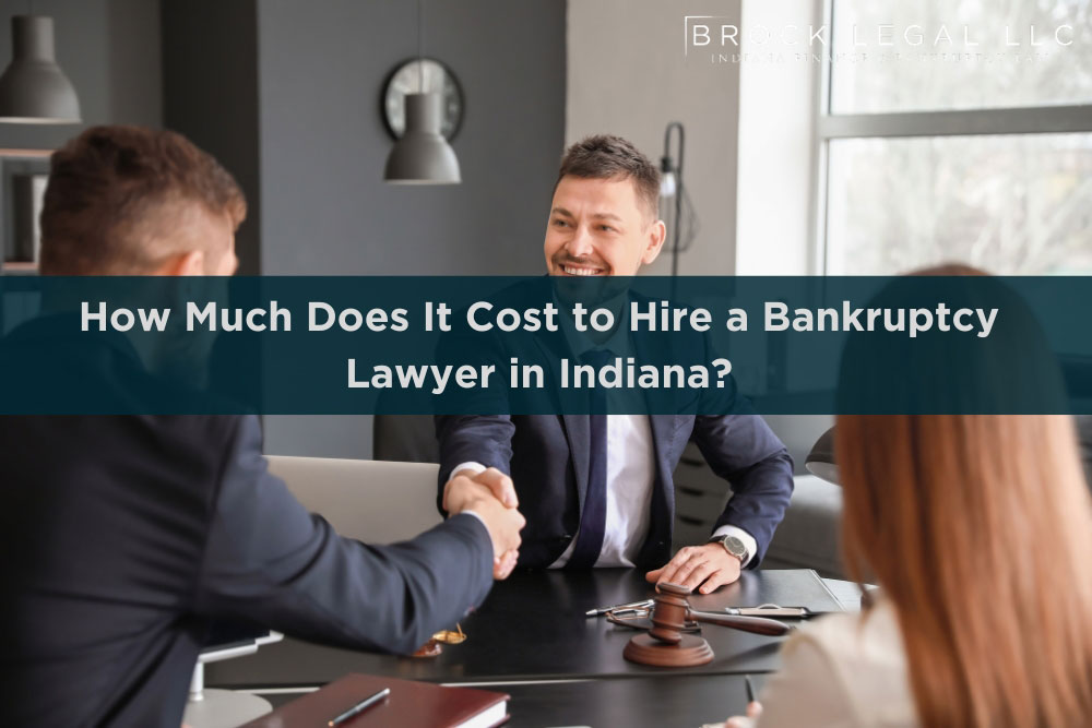 Brock Legal, LLC bankruptcy lawyer in Indiana meeting with clients to discuss legal costs, fees, and affordable representation.