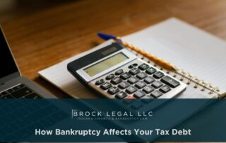 how bankruptcy affects tax debt